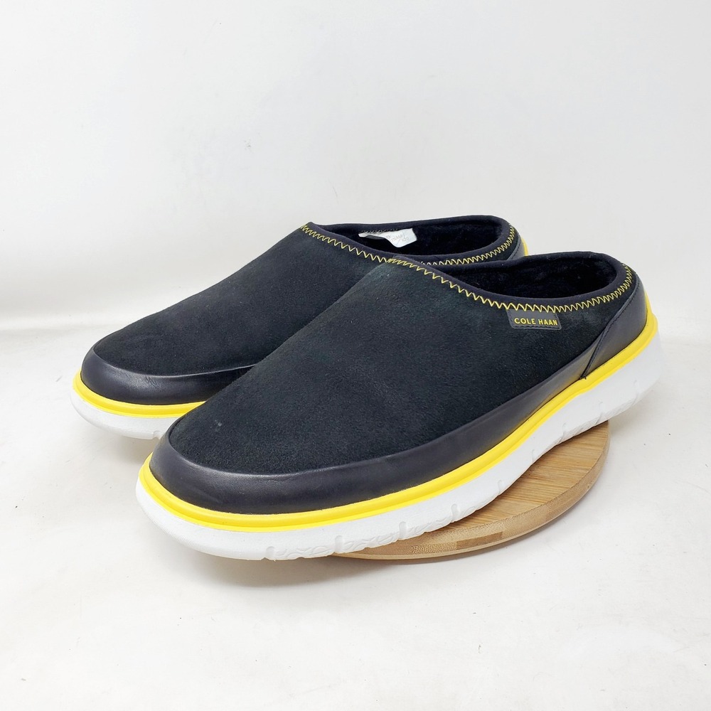 Cole Haan Generation Dweller Shoes Mens 10 Black Slip On Comfort Slipper Sneaker - Picture 2 of 13